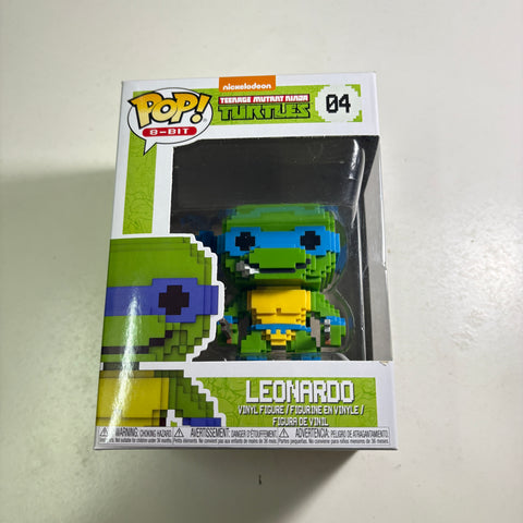 Leonardo 8-BIT - Teenage Mutant Ninja Turtles Funko Pop Vinyl Figure (11.4 Cm L × 8.9 Cm W × 15.9 Cm H)