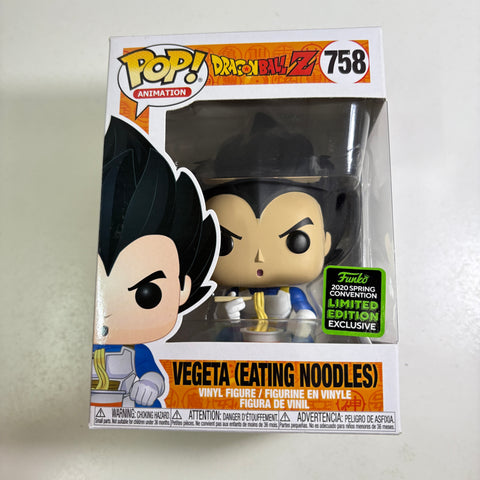 Dragon Ball Z - Vegeta (Eating Noodles) Funko Pop 758 Spring Convention 2020