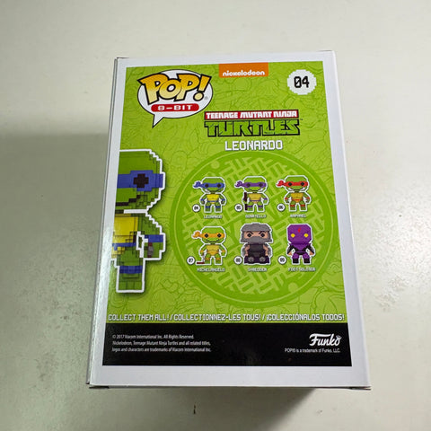 Leonardo 8-BIT - Teenage Mutant Ninja Turtles Funko Pop Vinyl Figure (11.4 Cm L × 8.9 Cm W × 15.9 Cm H)