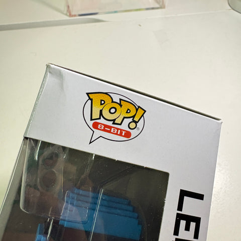 BOX FLAWS VIEW PHOTOS Leonardo BLUE 8-BIT - Teenage Mutant Ninja Turtles Funko Pop Vinyl Figure (11.4 Cm L × 8.9 Cm W × 15.9 Cm H)