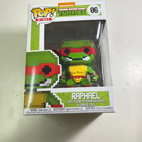 Raphael 8-BIT - Teenage Mutant Ninja Turtles Funko Pop Vinyl Figure (11.4 Cm L × 8.9 Cm W × 15.9 Cm H)