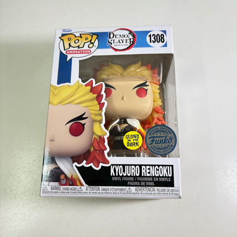 Kyojuro Rengoku GLOW in the DARK - Demon Slayer Funko Pop 1308 Vinyl Figure Exclusive