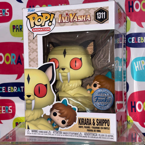 BOX FLAWS VIEW PHOTOS Kirara & Shippo - Inuyasha Funko Pop Anime 1311 Vinyl Figure