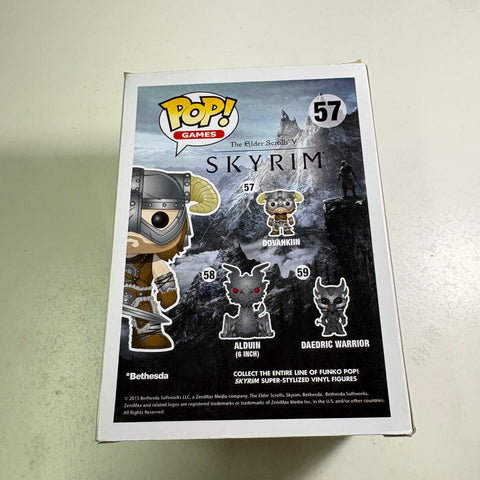 BOX FLAWS VIEW PHOTOS Dovahkiin - Skyrim Funko Pop 57 Vinyl Figure (11.4 Cm L × 8.9 Cm W × 15.9 Cm H)