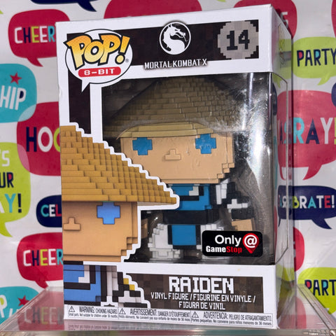 Raiden 8_Bit - Mortal Kombat Funko Pop 14 Vinyl Figure (11.4 Cm L × 8.9 Cm W × 15.9 Cm H)