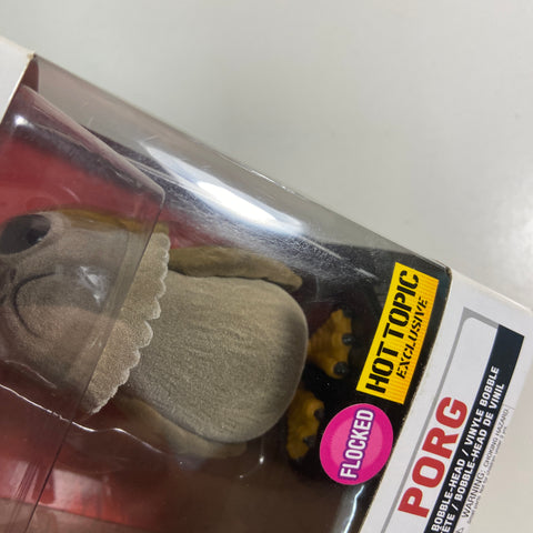 Star Wars -  Porg Flocked Funko Pop 198 Hot Topic Exclusive
