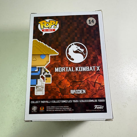 Raiden 8_Bit - Mortal Kombat Funko Pop 14 Vinyl Figure (11.4 Cm L × 8.9 Cm W × 15.9 Cm H)