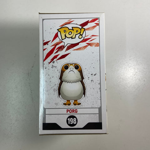 Star Wars -  Porg Flocked Funko Pop 198 Hot Topic Exclusive