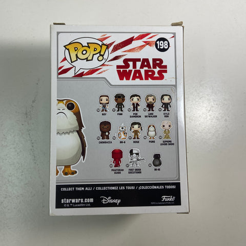 Star Wars -  Porg Flocked Funko Pop 198 Hot Topic Exclusive