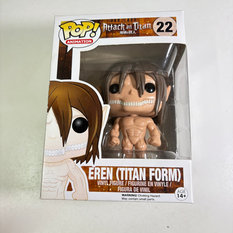 BOX FLAWS VIEW PHOTOS Eren Titan Form - Attack on Titan Funko Pop 22 Vinyl Figure