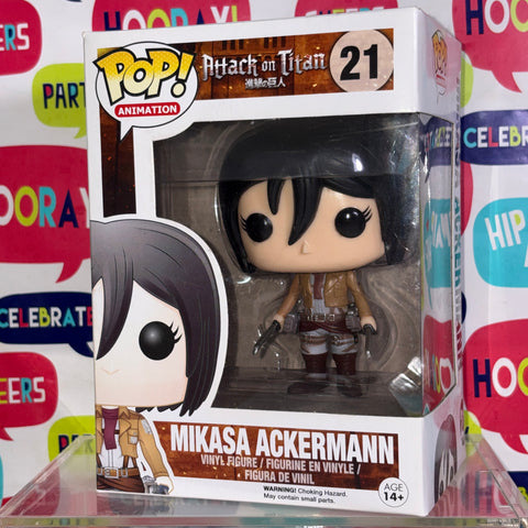 BOX FLAWS VIEW PHOTOS Mikasa Ackermann - Attack on Titan Funko Pop 21 Vinyl Figure