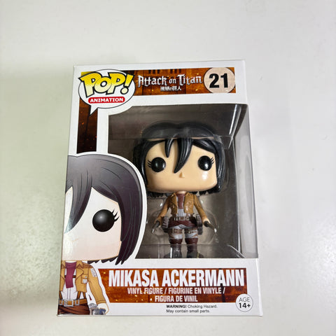BOX FLAWS VIEW PHOTOS Mikasa Ackermann - Attack on Titan Funko Pop 21 Vinyl Figure