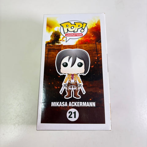 BOX FLAWS VIEW PHOTOS Mikasa Ackermann - Attack on Titan Funko Pop 21 Vinyl Figure