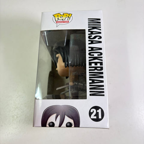 BOX FLAWS VIEW PHOTOS Mikasa Ackermann - Attack on Titan Funko Pop 21 Vinyl Figure