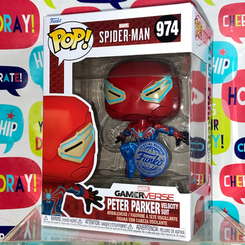 Spider-Man (Peter Parker Velocity Suit) - Marvel Funko Pop 974 Exclusive