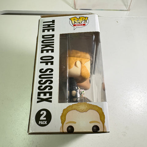 BOX FLAWS VIEW PHOTOS The Duke & Duchess of Sussex (Prince Harry & Meghan Markle) Funko Pop Royals 2-Pack Vinyl Figure (20.5 Cm L × 8.9 Cm W × 15.9 Cm H)