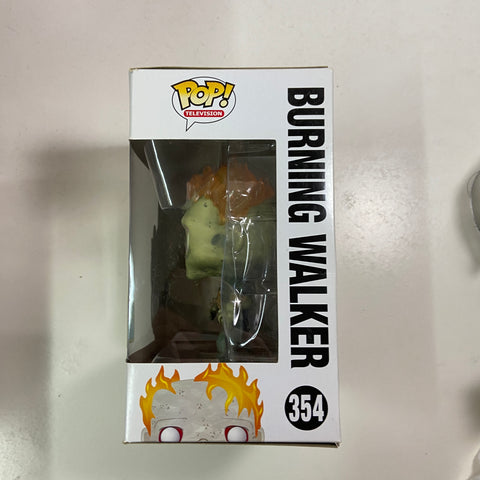 The Walking Dead - Burning Walker (BOX FLAWS) Funko Pop 354 Summer Convention 2016