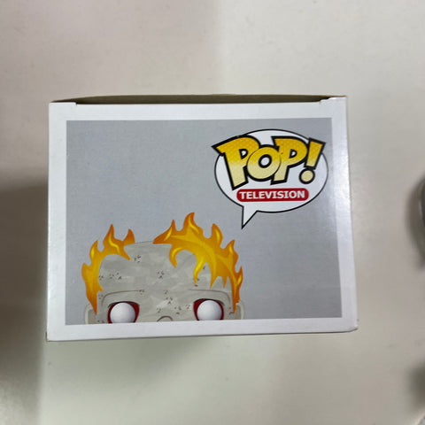 The Walking Dead - Burning Walker (BOX FLAWS) Funko Pop 354 Summer Convention 2016