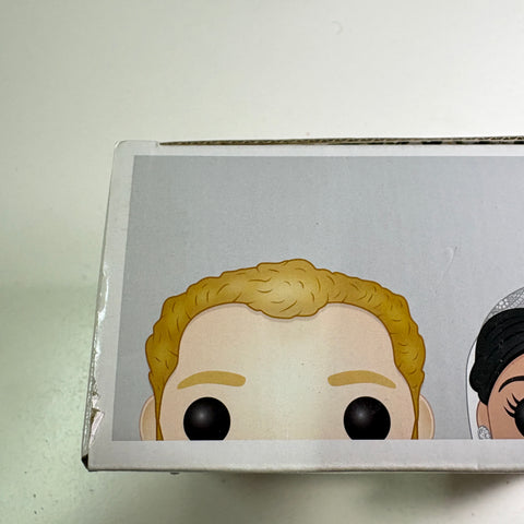 BOX FLAWS VIEW PHOTOS The Duke & Duchess of Sussex (Prince Harry & Meghan Markle) Funko Pop Royals 2-Pack Vinyl Figure (20.5 Cm L × 8.9 Cm W × 15.9 Cm H)