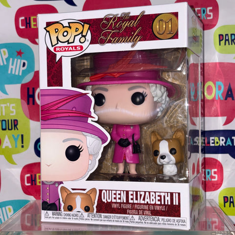Queen Elizabeth II - Funko Pop 01 Royals Vinyl Figure (11.4 Cm L × 8.9 Cm W × 15.9 Cm H)