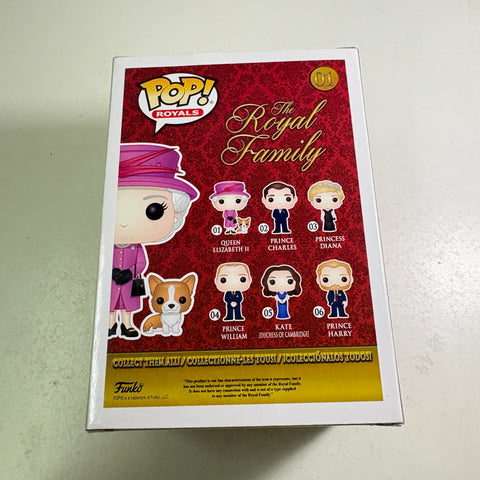 Queen Elizabeth II - Funko Pop 01 Royals Vinyl Figure (11.4 Cm L × 8.9 Cm W × 15.9 Cm H)