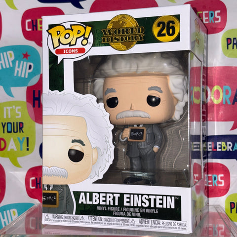 Albert Einstein - World History Funko Pop 26 Vinyl Figure (11.4 Cm L × 8.9 Cm W × 15.9 Cm H)