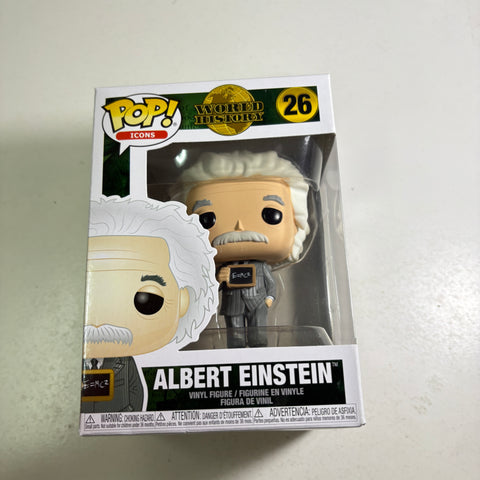 Albert Einstein - World History Funko Pop 26 Vinyl Figure (11.4 Cm L × 8.9 Cm W × 15.9 Cm H)