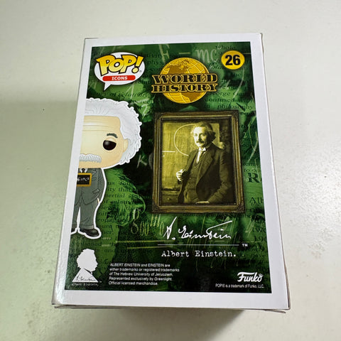 Albert Einstein - World History Funko Pop 26 Vinyl Figure (11.4 Cm L × 8.9 Cm W × 15.9 Cm H)