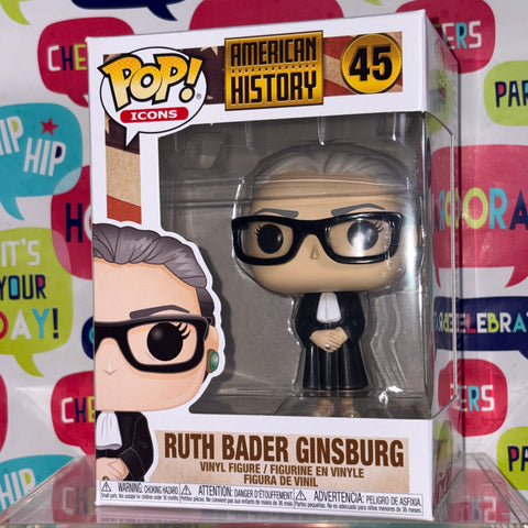 Ruth Bader Ginsburg - American History Funko Pop 45 Vinyl Figure (11.4 Cm L × 8.9 Cm W × 15.9 Cm H)