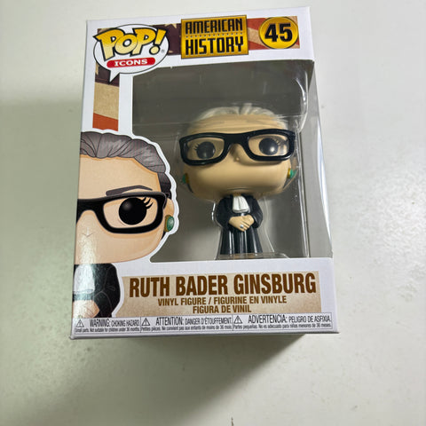 Ruth Bader Ginsburg - American History Funko Pop 45 Vinyl Figure (11.4 Cm L × 8.9 Cm W × 15.9 Cm H)