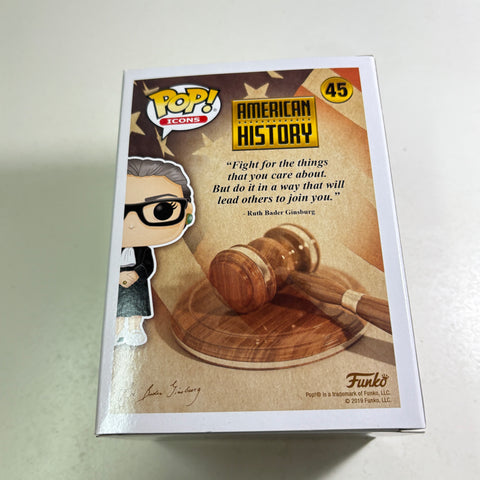 Ruth Bader Ginsburg - American History Funko Pop 45 Vinyl Figure (11.4 Cm L × 8.9 Cm W × 15.9 Cm H)