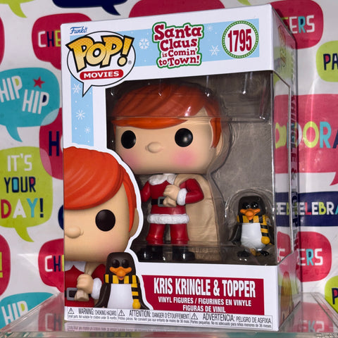 Kris Kringle & Topper - Santa Claus is Comin' To Town! Funko Pop 1795 Vinyl Figure (11.4 Cm L × 8.9 Cm W × 15.9 Cm H)