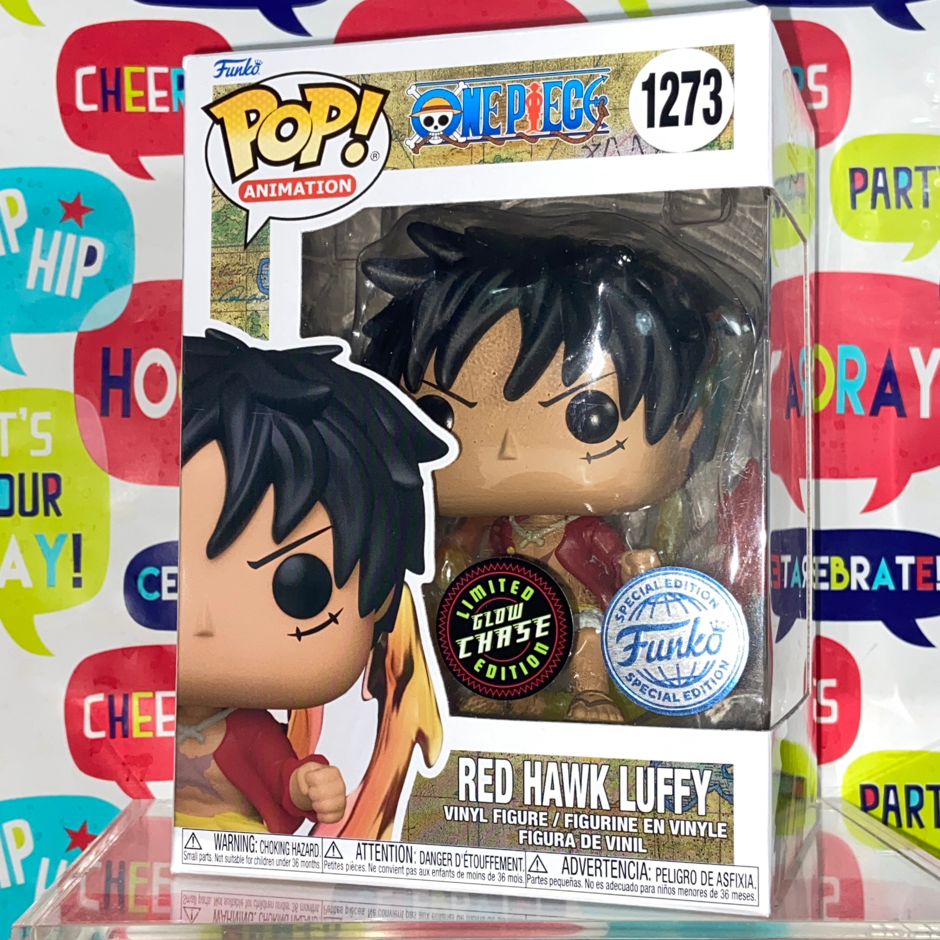 One Piece - Luffy Red Hawk (Glow Chase) Funko Pop 1273 Exclusive ...