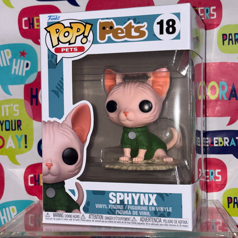 Sphynx Cat - Pets Funko Pop 18 Vinyl Figure (11.4 Cm L × 8.9 Cm W × 15.9 Cm H)