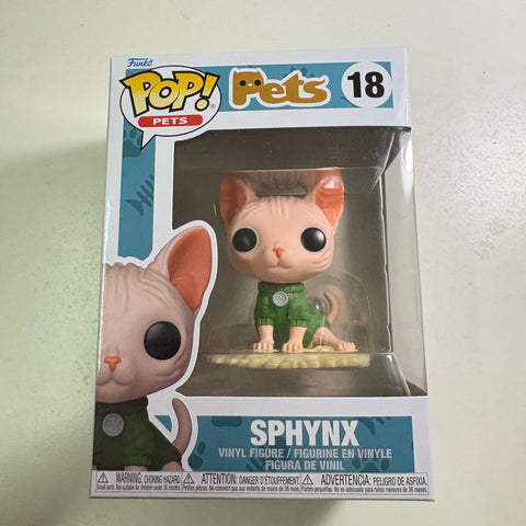 Sphynx Cat - Pets Funko Pop 18 Vinyl Figure (11.4 Cm L × 8.9 Cm W × 15.9 Cm H)