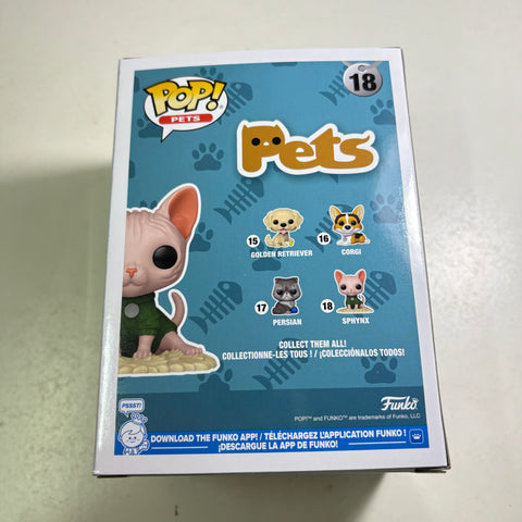 Sphynx Cat - Pets Funko Pop 18 Vinyl Figure (11.4 Cm L × 8.9 Cm W × 15.9 Cm H)
