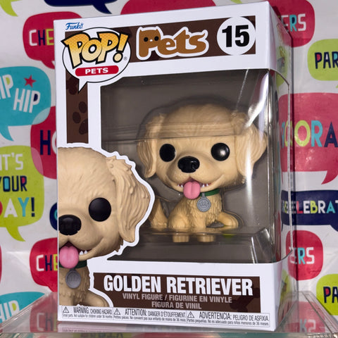 Golden Retriever Dog - Pets Funko Pop 15 Vinyl Figure (11.4 Cm L × 8.9 Cm W × 15.9 Cm H)