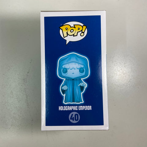 Star Wars - Holographic Emperor Glow in The Dark Funko Pop 40