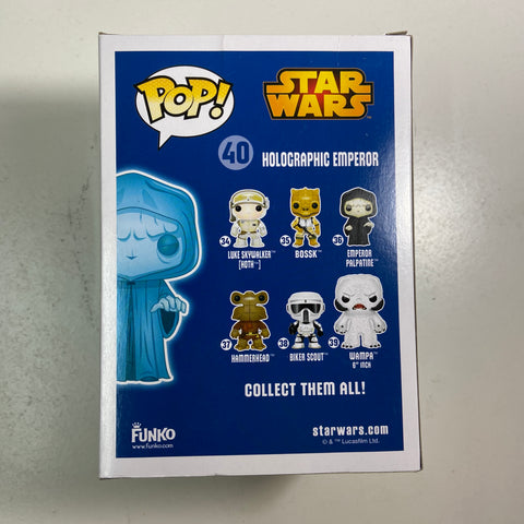 Star Wars - Holographic Emperor Glow in The Dark Funko Pop 40