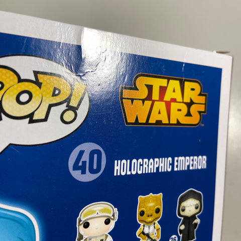 Star Wars - Holographic Emperor Glow in The Dark Funko Pop 40