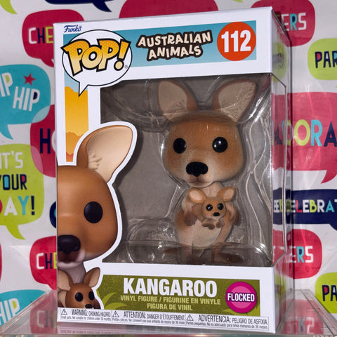 Kangaroo FLOCKED - Animals Funko Pop 112 Vinyl Figure (11.4 Cm L × 8.9 Cm W × 15.9 Cm H)