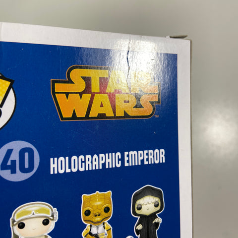 Star Wars - Holographic Emperor Glow in The Dark Funko Pop 40