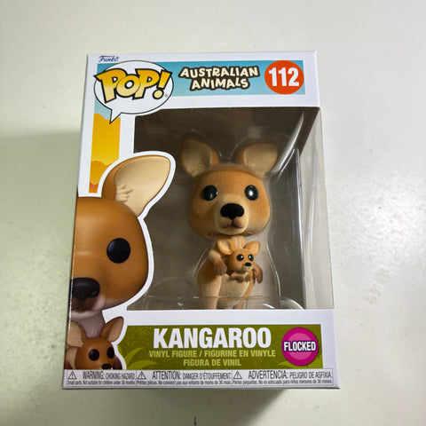 Kangaroo FLOCKED - Animals Funko Pop 112 Vinyl Figure (11.4 Cm L × 8.9 Cm W × 15.9 Cm H)