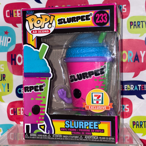 BOX FLAWS VIEW PHOTOS Slurpee Blacklight - Funko Pop 233 Vinyl Figure (11.4 Cm L × 8.9 Cm W × 15.9 Cm H)