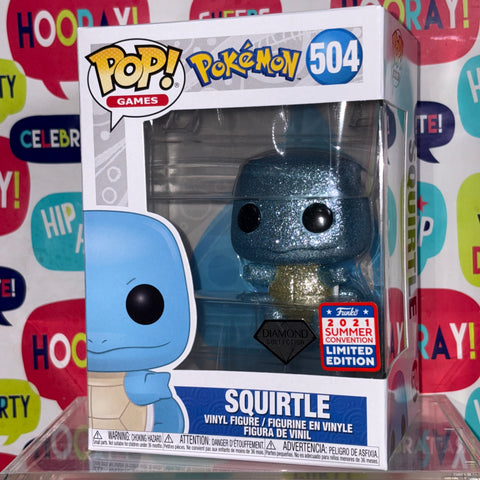 Pokemon - Squirtle (Diamond) Funko Pop 453 Summer Convention 2021