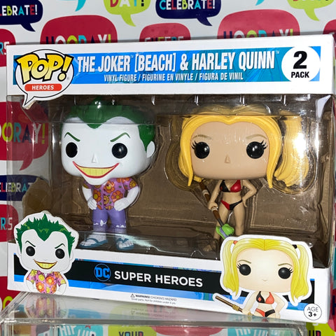 Joker & Harley Quinn Beach DC Funko Pop 2-Pack