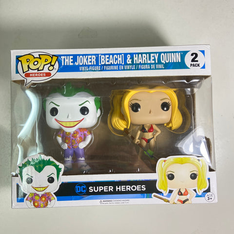 Joker & Harley Quinn Beach DC Funko Pop 2-Pack