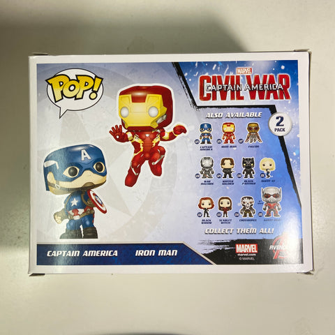 Captain America vs Iron Man - Marvel Funko Pop 2 Pack