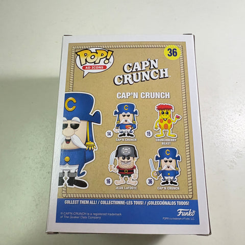 Cap'n Crunch - Ad Icons Funko Pop 36 Vinyl Figure (11.4 Cm L × 8.9 Cm W × 15.9 Cm H)