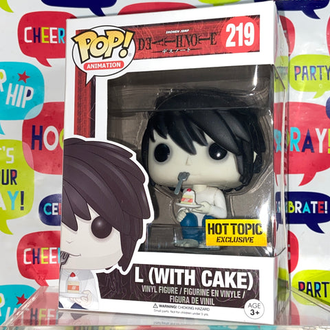 Death Note - L with Cake Funko Pop 219 Hot Topic